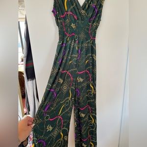 👑XL Green Jumpsuit Cinched Waistline👑